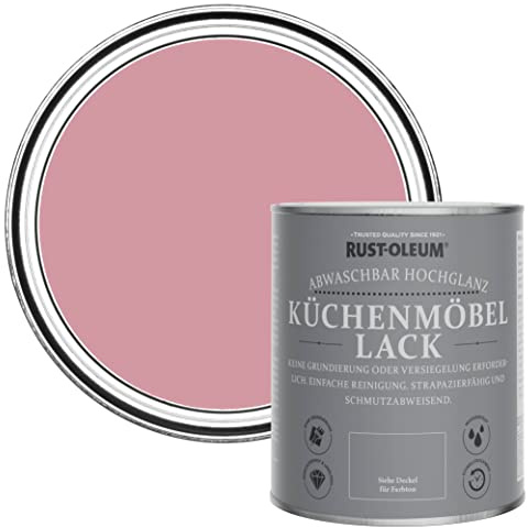 Rust-Oleum Pink Kitchen Cupboard Paint in Gloss Finish - Dusky Pink 750ml