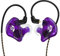 BASN Bsinger In Ear Monitors Wired Earphones with Noise Isolation, Dual Dynamic Drivers High Definition IEMs with MMCX Detachable Cable for Musicians Drummers Singers (Purple)
