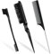 Qufiiry 3Stück Sleek Bun BüRste Set, Doppelkanten BüRste Teasing HaarbüRste Set und Rattenschwanz Kamm, Toupier Bürste Set Borsten Haarschnitt Haarkamm für Friseurin Frauen Kinder