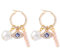 Frauen-Kristallrosen-Rosa-Modeschmuck-Geschenk,Rosen-Rosa-Quarz