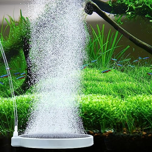 boxtech Aquarium Luftstein,Sauerstoff Stein Nano Bubble Air Stone Kit,Super-High Diffusor für gelösten Sauerstoff Lässt Super Tiny Bubbles für Aquarium und Hydroponic(150 mm)
