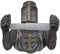 Toilettenpapierhalter Kreuzritter Bronze-silberf.mit Kunsst.Halter, von Hand bemalt