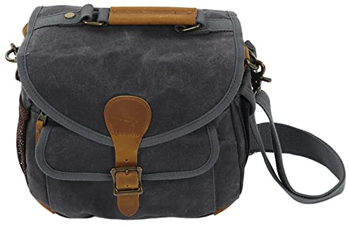 Equlup Camera Bag Case Canvas Shoulder Messenger Bag DSLR/SLR Camera Case Bag Sling Bag for Photography Travel