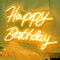 Aslanka Happy Birthday LED-Neonschild-Nachtlicht für Wand, Party, Dekoration, Schlafzimmer, Zimmer, Bar, Hochzeit, Zuhause, Geburtstag, Kunst, Dekoration, Weihnachten, mit USB-Kette, Lichtmodulator