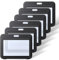 Uniclife Lot de 6 Porte Badges avec Fêtres Double Face Étui Horizontal en Plastique dur Pochette de Protection de Carte Noire pour Cartes d'École d'Étudiant de Bureau de Crédit et d'Identité