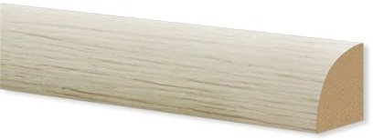 Basolino in POLIMERI EqualWood HI-TEC 19x19x2000mm Allumino, bianco e altre essenze ROVERE SBIANCATO