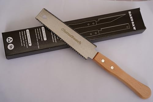 OhanaBeach®sega giapponese, Piccola sega a mano giapponese per il taglio di legni pregiati, Lame flessibili a doppio taglio.sega giapponese per legno.sega a mano per legno.sega legno a mano