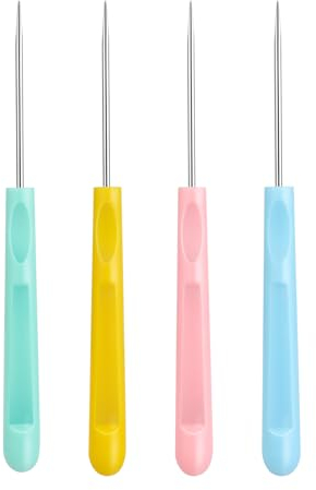 KALIONE 4 Stück Cake Company Ritznadel,Torten Dekoration Nadel, Cake Ritznadel Zuckerrührnadeln Modellierwerkzeug Keks-Anreißnadeln Kuchendekoration Werkzeug DIY Backwerkzeug Dekorations Set