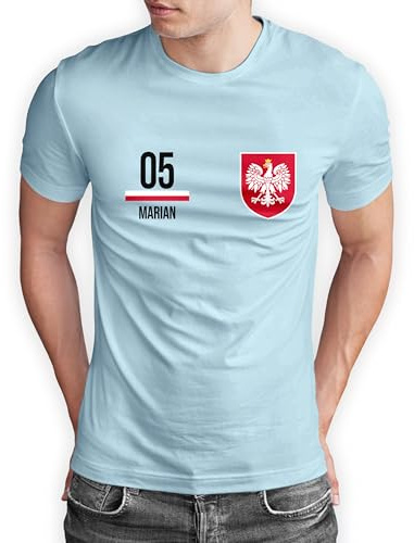 True Statements Polen T-Shirt „WM 2026“ Polska Trikot Fußball Shirt Herren Damen Unisex Weltmeisterschaft - personalisiert mit Zahl & Namen - Fanartikel Fan-Outfit - EU-Größen S bis 5XL