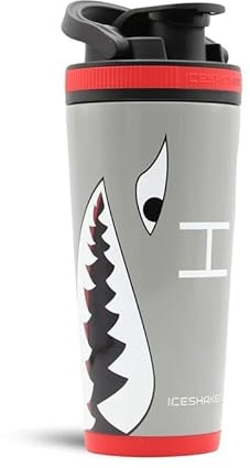 Ice Shaker Isolierte Edelstahl-Shaker-Flasche, 750 ml, Warzenschwein, kalt für 30+ Stunden, isolierter Becher mit Rührwerk zum Aufdrehen, geruchsfreie Flasche für Protein-Shakes, Wasser, Smoothies