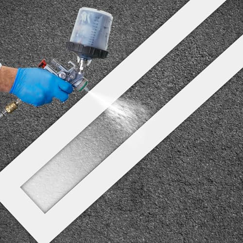 Plantilla Estacionamiento, Plantilla Alambre Reutilizable Plegable Silicona Plantilla Línea Estacionamiento para Pintura de Hormigón Asfáltico Estacionamiento y Líneas de Pavimento