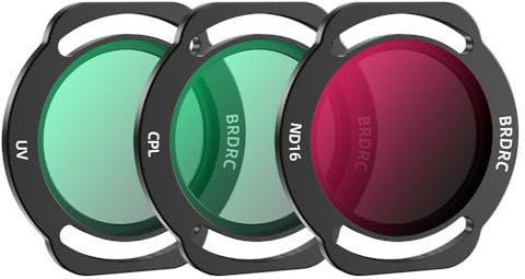Hesupy Neo Lens Filter Set for DJI Neo UV Protector ND Light Reduction CPL Polarizer Filters, Lens Guard HD Optical Glass Waterproof Double Sided Coating, 3-Piece Set