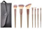 Travel Makeup Brushes, 7pcs Make Up Brush Set Professional Foundation Powder Concealer Blush Eyeshadow Eyebrow Brush, with Cosmetics Bag, Travel Makeup Kits, Champagne Gold