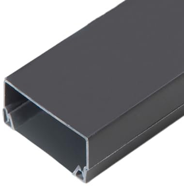 Cooalinar Leiste FüR Leitung Auf Boden,Kabelkanal Outdoor,Cable Duct,Kabelkanal Selbstklebend,Kabelkanal Aussenbereich Wetterfest Metall,Kabelabdeckung Boden,PVC-Material,FüR BüRo