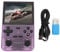 Retro Handheld Game Console 3.5 Inch HD Screen Dual Joystick 3500mAh Battery Portable Gaming Device for Leisure Entertainment ABS Black (Purple)