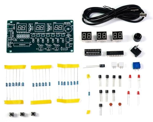 Osmond DIY Electronic Clock Electronic Clock DIY Kit Digital Tube LED Display Suite Electronic Module Parts and Components