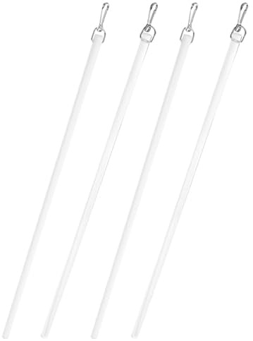 Artibetter Lot De 4 Baguettes De Tirage Pour Rideaux Tige De Tringle À Rideaux De 43.00 cm Mécanisme Coulissant Manuel Pour Stores Vénitiens Voilages Et Lourds Usage Maison Et Bureau