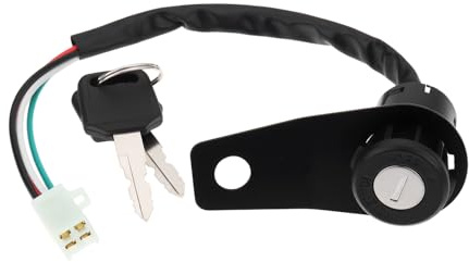 eMagTech Motorcycle Ignition Switch Key Lock Compatible with 50-150cc Off-Road Motorcycles ATVs and Quads with 8.3cm Bracket