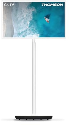 Thomson Go TV HD da 32 Pollici (80 cm) (1366x768), TV Android Portatile, Controllo Vocale, Bluetooth 5.1, HDMI, Wi-Fi, Durata Della Batteria Fino a 4 ore - 32HG4M45