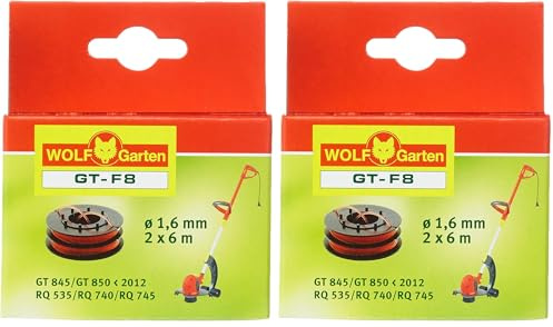 WOLF-Garten GT-F 8 7120503 Fadenspule, Rot (Packung mit 2)