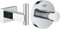 GROHE Essentials Cube | Badaccessoires - Handtuchhaken | silber | 40511001 & Essentials | Badaccessoires - Bademantelhaken | chrom | 40364001