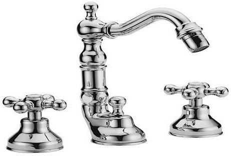 2110500 Batteria bidet a 3 fori con bocca e scarico Dedra FRATELLI FRATTINI