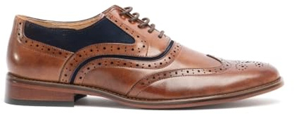 Goor Mens 5 Eye Brogue Oxford Shoes
