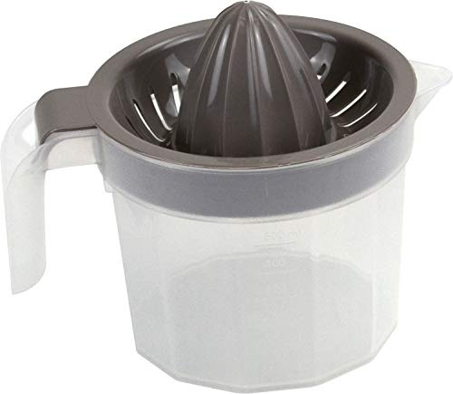 Sterling Ventures Multi-Purpose Plastic Manual Juicer with Measuring Jug 500ml (Grey)