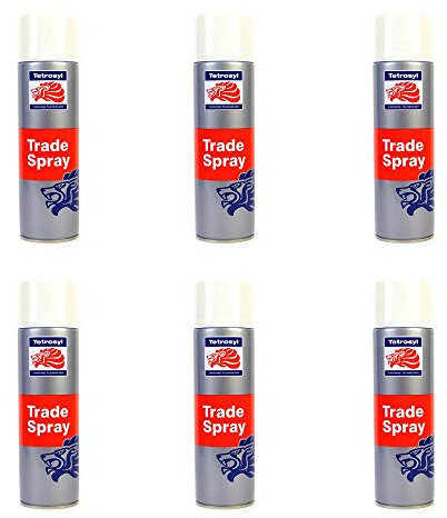 Tetrosyl ATS011 Trade Spray Paint White Primer 500ml x 6