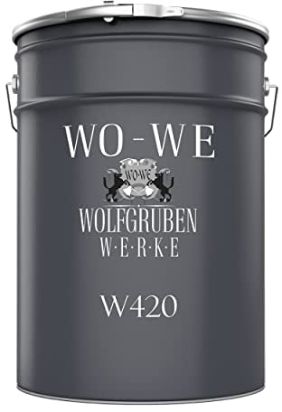WO-WE Peinture bois W420 Vernis boiserie Finition Satiné Couleurs - Gris clair similaire RAL 7035-2,5L