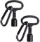 GOLRISEN Gas Meter Key, 2 Triangle Meter Box Key with 2 Keyrings, Black Electric Meter Box Key for Open Gas Meter Box (9 x 9 x 9 mm)