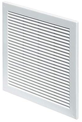 Rejilla de ventilación blanca de 200 mm x 200 mm con cubierta de ventilación de pared de 20 cm