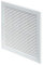 White Air Vent Grille 200mm x 200mm with Fly Screen Wall Ventilation Cover 20cm