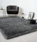 the carpet Willow Langflor, Hochflor Teppich, Wohnzimmer, Schlafzimmer, Modern, Weich, Matt, Einfarbig, Unifarben, Anthrazit 80 x 150 cm