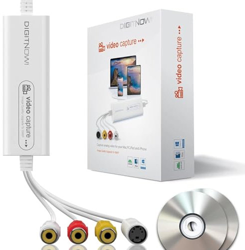 DIGITNOW! USB 2.0 Video Capture Card- Pro+ Version VHS to digital converter 1080P 30Hz, suitable for Mac OS,Android, WinXP/7/8/10