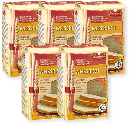 BIELMEIER 5 KG KÜCHENMEISTER Brotbackmischung Weissbrot a 1 KG Frießinger Mühle