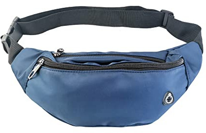 Lin’s Liliana Bauchtasche Gürteltasche Hüfttasche Klein Unisex Fanny Pack Bum Bag Waist Pack für Reise Wandern joggen (Blau)