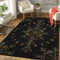 Teppich Kurzflor Wikinger Runen Mythos Odin Krähe Wolf Muster Flanell Flauschig Weich rutschfest Teppiche Wohnzimmer Kinderzimmer Deko Schlafzimmer Flur Läufer Indoor Carpet Spielteppich 140x200 cm