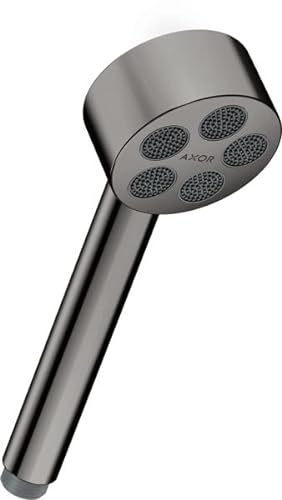 hansgrohe AXOR One Handbrause 75 1 Strahlart wassersparend, 48651330, Farbe: Polished Black Chrome