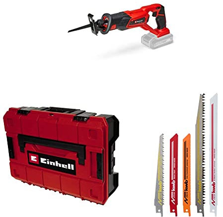 Einhell Akku-Universalsäge TE-AP 18/22 Li-Solo Power X-Change (18 V, Li-Ion, 2600 min-1 max. Hubzahl, max. 100 mm Schnitttiefe, ohne Akku, inkl. Koffer und Sägeblatt-Set)