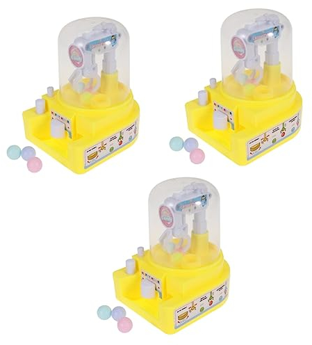 ABOOFAN Mini Crane Grabber 3 Pcs Candy Grabber Machine Adjustable Grabber Machine Balls Candy Grabber Balls Machine Grabber Toy Mini Grabber Claw Game Machine Mini Candy Child Game Console Automatic