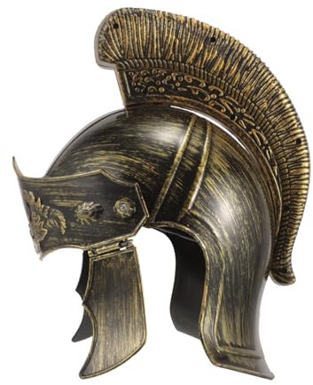 COOLHIYA Antiker römischer Helm Cosplay-Soldatenhelm lustiger Partyhut halloween kostüm halloween costume Kleider Kostüme für Männer Cosplay-Kopfbedeckung Wikingerhelm Erwachsener Kleidung