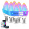 Aigostar Mesh - 6.5W C37 Alexa Glühbirne Bluetooth Mesh, Smarte Glühbirne Funktioniert mit Alexa, Smart Bulb E14 Kerze LED 555LM RGB & 2700K-6500K, 6 Stücke (mit Bluetooth-Fernbedienung)