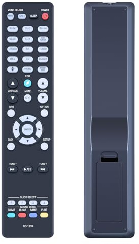 TCNOUMT RC-1239 Fernbedienung Ersatz für Denon AV Receiver RC1239 RC 1239 AVR-X2700H AVR-X3700H AVR-S960H AVRX2700H AVRX3700H AVRS960H Keine Einrichtung erforderlich