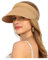 sy soul young Sonnenhut Damen Sommer Strohhut faltbar uv Schutz 50 Hut Sun hat sonnenhüte mit Breite Krempe für Strand Golf(Khaki)
