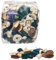 FRUKTSKOG Scented Potpourri, 90 g, Vetiver & Geranium/Black-Turquoise