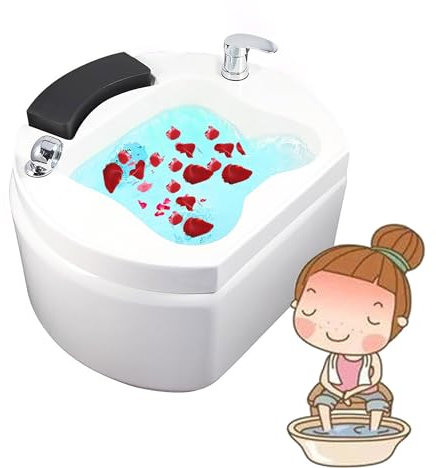 Bain de pied, Bol de pédicure, spa de pédicure pour bain de pieds, avec lumières LED colorées, bain de pieds d'hydromassage des pieds, bassin de bain pour les pieds, pour le trempage des pieds