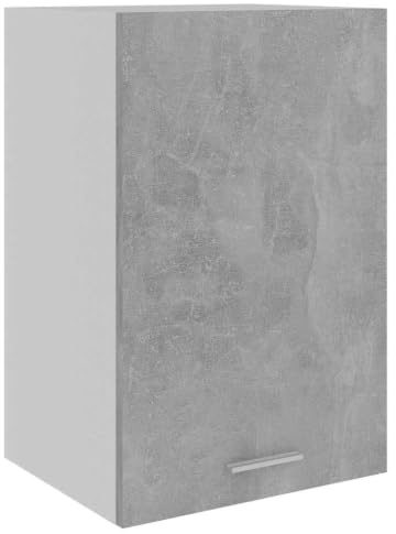 Myheimly Küchenschrank,Unterschrank Küche, Küchenmöbel, Küchenzeile,Standschrank Küche,Wandschränke,Aufbewahrungsschrank Hängeschrank Betongrau 39,5x31x60 cm Holzwerkstoff
