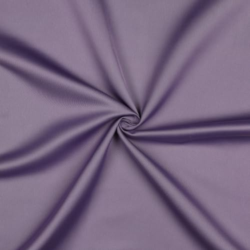 MAGAM-Stoffe Romy Micro Satin fein gewebt, edel und weich Meterware ab 50cm (07. Lila flieder)
