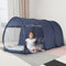lazyzzz Bettzelt, Traumzelt für Kleinkinder, Schlaf, Innenbereich, Privatsphäre, atmungsaktiv, Pop-Up-Bettzelt, Doppelbett, Kinderspiel, Schloss, Leseecke, einfache Installation (Matratze nicht im